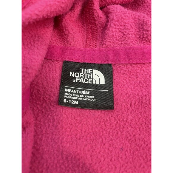 The North Face Baby Girls Glacier Full-Zip Hoodie Jacket 6-12 Months  Pink - Picture 3 of 7